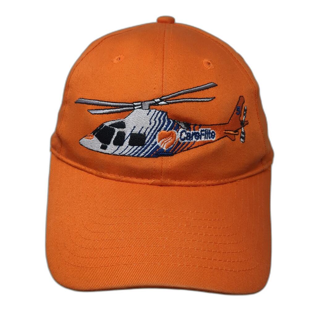 Port & Company CareFlite Helicopter Hat Orange One Size Baseball Cap Strapback